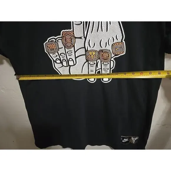 Nike ‘Welcome to LA’ Kobe Bryant LA Lakers Shirt 5 Rings Size Large - Picture 8 of 9